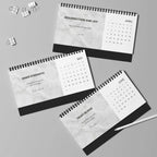 Grace Daily Calendar 2026 with black spiral binding and monthly grid on matte paper
