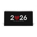 Grace Daily Calendar 2026 with black spiral binding and month grid on matte finish paper