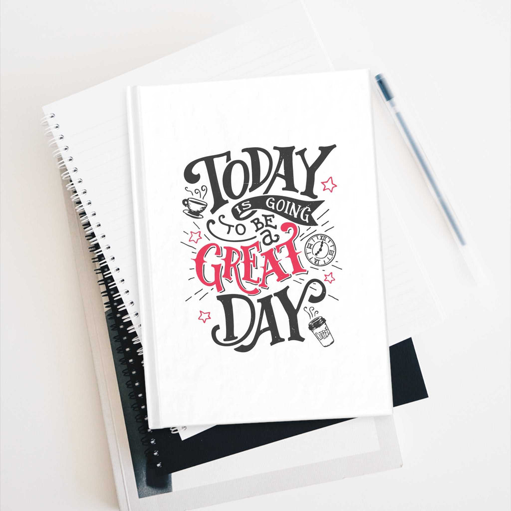 Great Day Journal hardcover notebook with motivational cover design