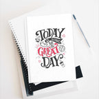 Great Day Journal hardcover notebook with motivational cover design