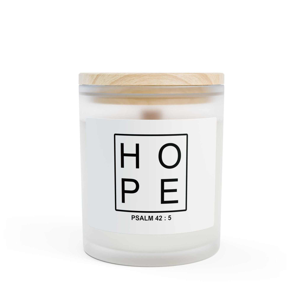Hope Candle 11oz frosted glass