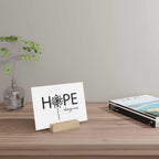 Hope Gallery Board with hand-crafted solid oak stand
