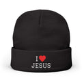 I Love Jesus Beanie soft-style unisex t-shirt made from 100% cotton with durable twill tape shoulders and ribbed collar