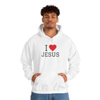 I Love Jesus Hoodie unisex soft-style cotton t-shirt with classic fit and crew neckline