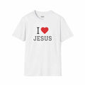 I Love Jesus T-shirt made of soft 100% cotton with ribbed collar and durable shoulders