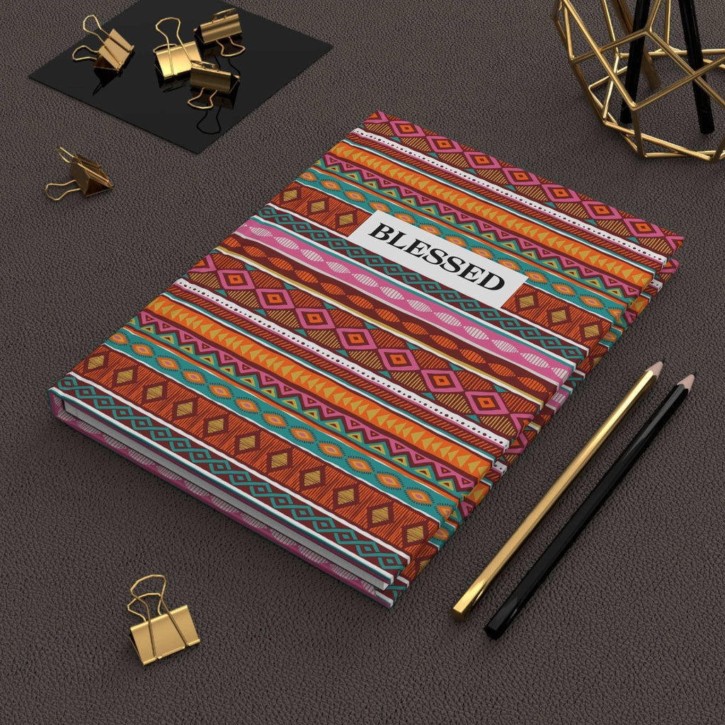 Elegant Blessed Journal with full wraparound print and 150 lined pages for daily reflections and prayers