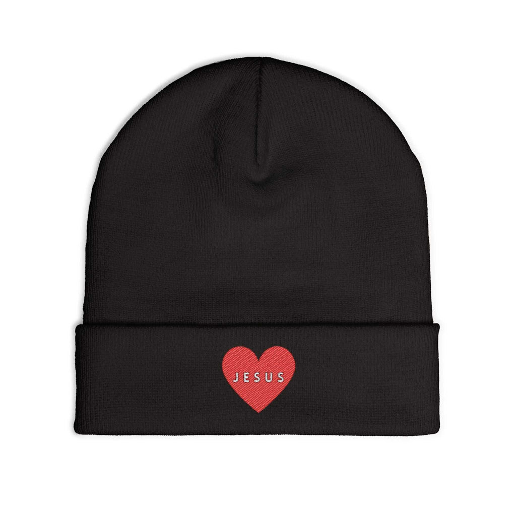Cozy Jesus knit beanie in cotton blend with form-fitting shape for daily wear