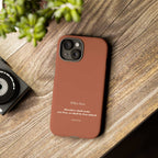 John 8:36 Phone Case with scripture quote on matte finish