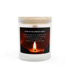 Light in Darkness Candle 11oz frosted glass