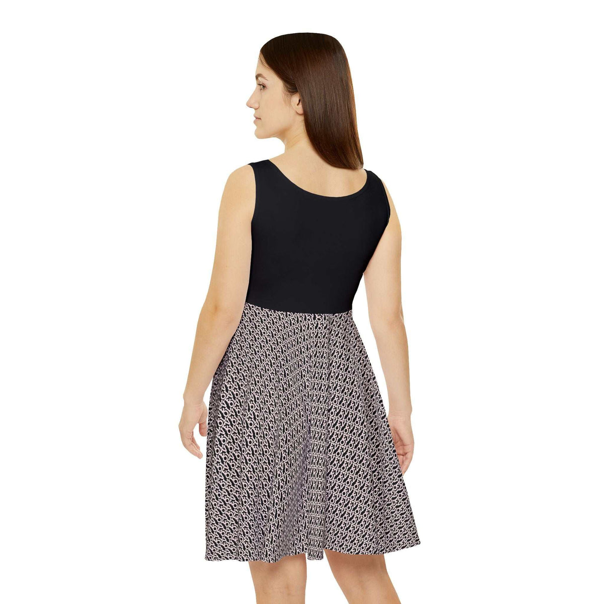 Love Skater Dress with a black sleeveless top
