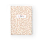 Love Word Journal with blank pages and floral cover design