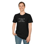 Man wearing black Believe & Achieve T-Shirt with motivational text