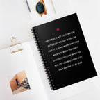 Melody of Happiness Notebook with inspirational quote