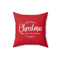 Merry Christmas Pillow red decorative indoor pillow