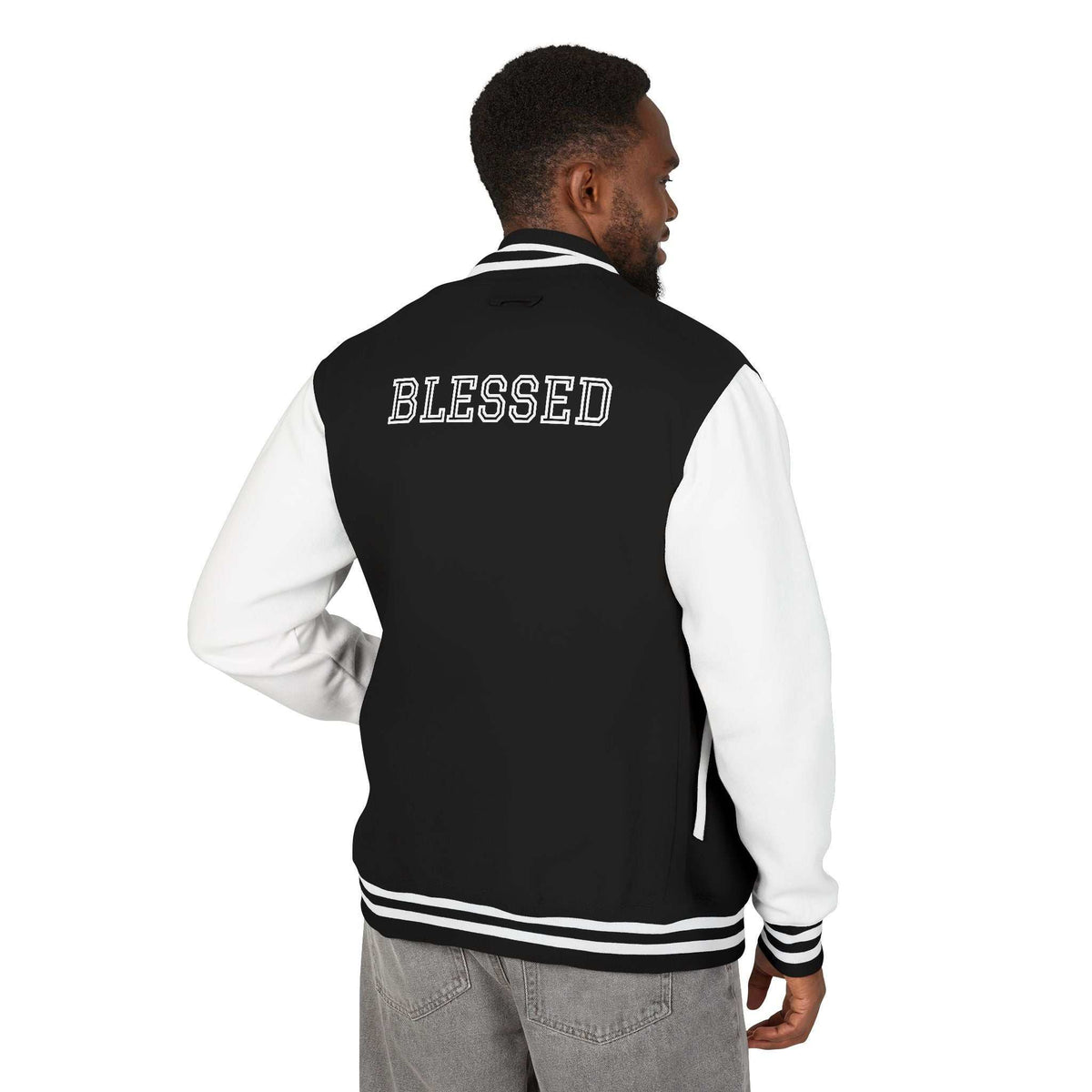 Blessed Baseball Jacket in cozy cotton-poly blend with stylish design