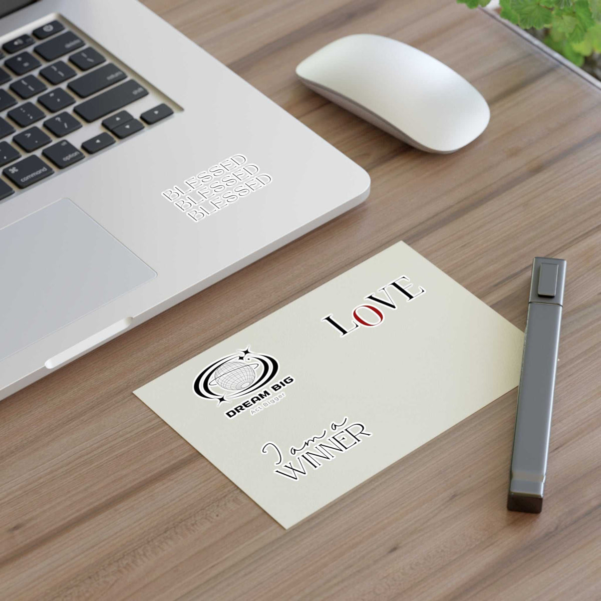 Motivational sticker sheets with inspirational phrases