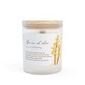 Never Alone Candle 11oz frosted glass
