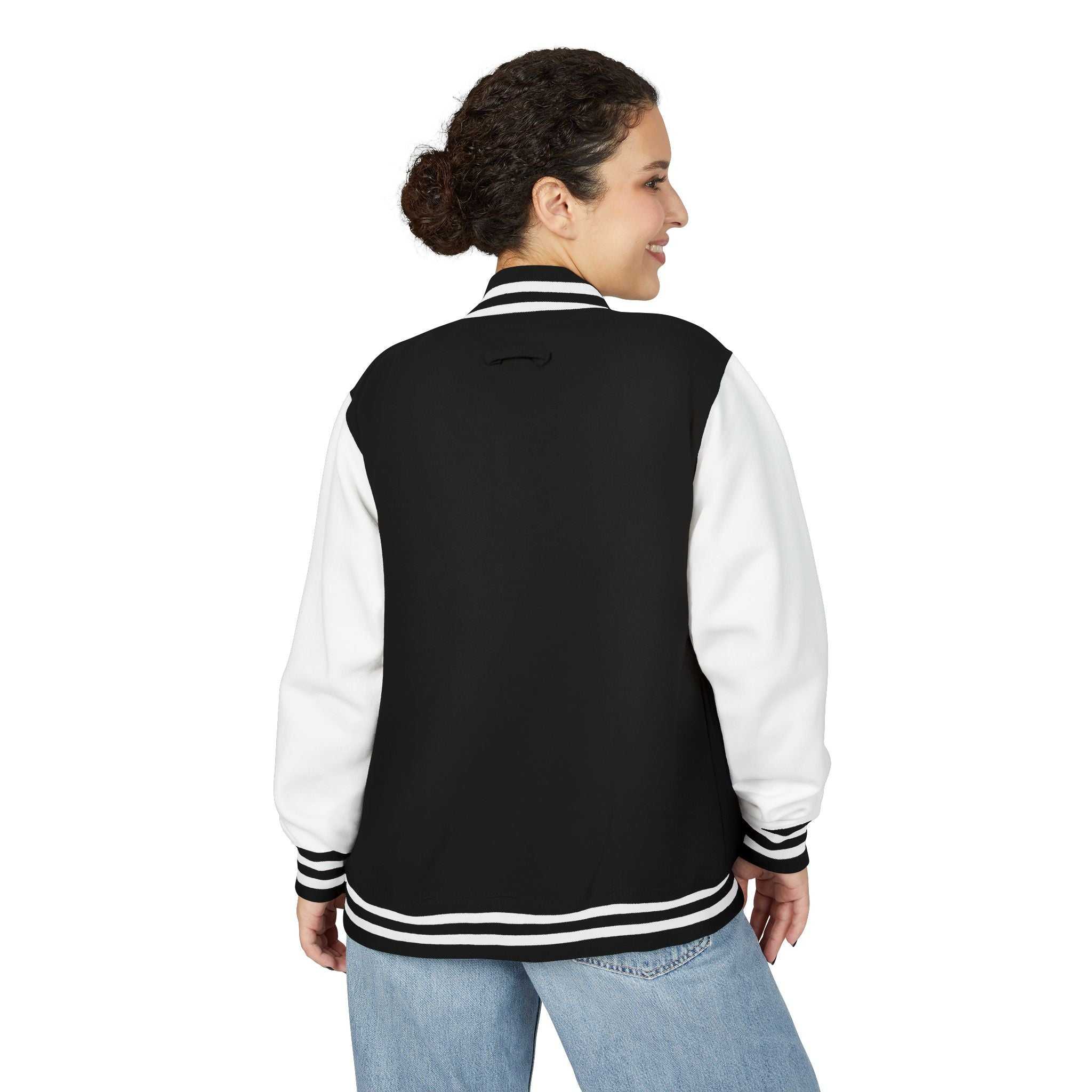 Black Never Give Up Jacket with motivational text, made of cotton-polyester blend, perfect for casual wear and workouts