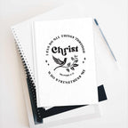 Philippians 41:3 Journal with Christian inspirational quote