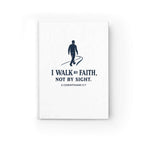Walk by Faith Vision Board hardcover journal with inspirational quote
