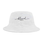 White Blessed Bucket Hat with John 1:16 embroidery