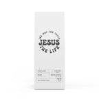 White package of Jesus Coffee – Medium Roast