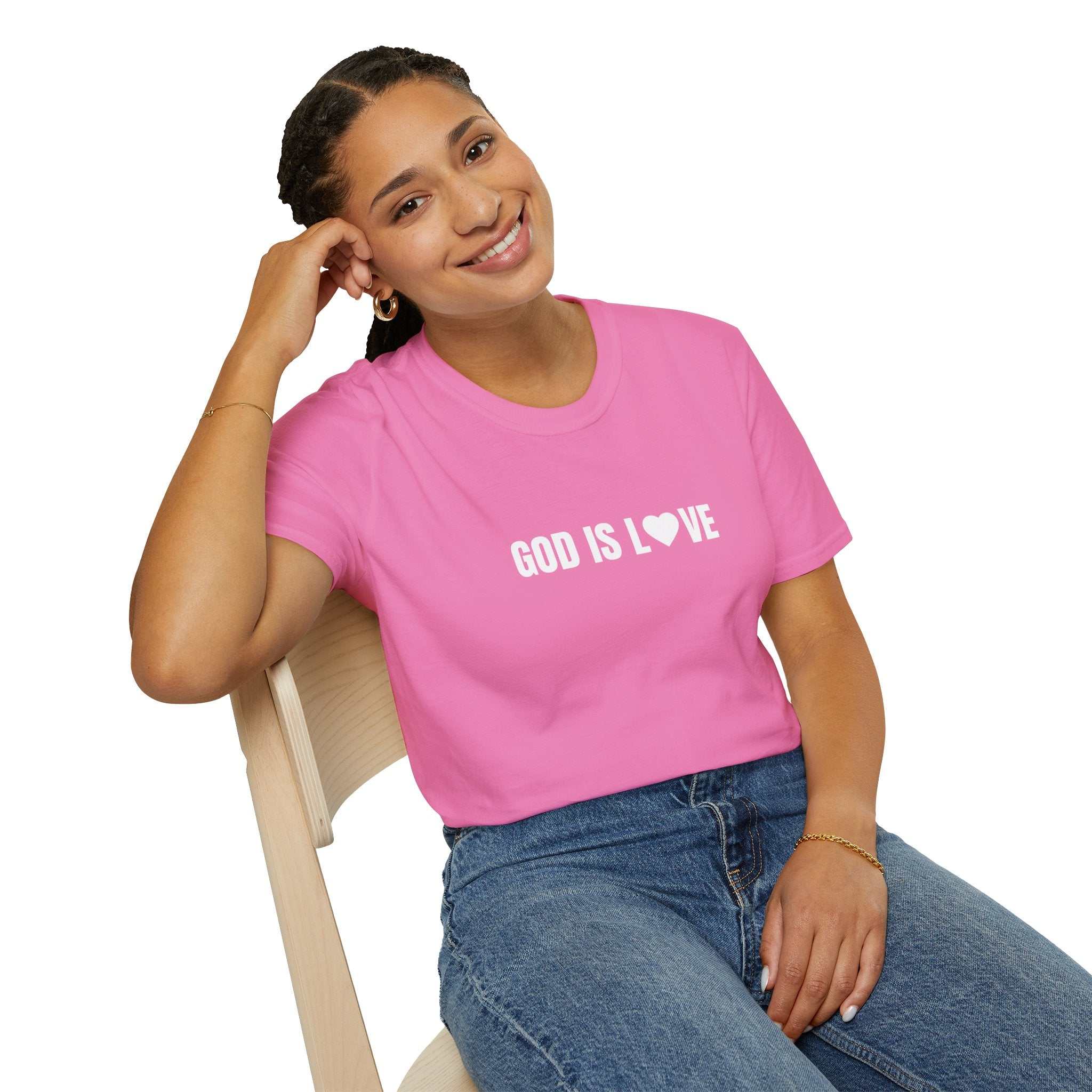 God Is Love T-Shirt with vacuum insulated bottle, spill-proof and scratch resistant, BPA free, 22oz capacity