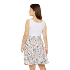 Woman wearing grow positive thoughts mid-length skater dress