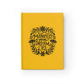 Yellow Dream Life Journal with "Manifest Your Dream Life" text