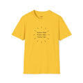 Yellow Positive Vibes T-Shirt with positive message