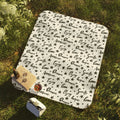 positive quotes picnic blanket with inspiring words