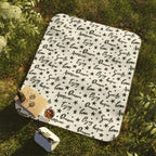 positive quotes picnic blanket with inspiring words